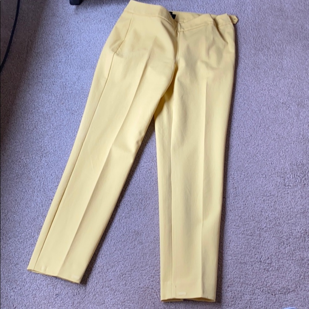 Talbots Yellow Straight Leg Pants